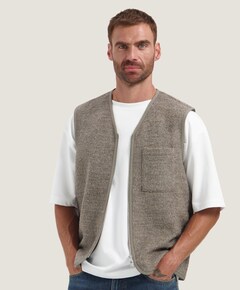 Heren bodywarmer bruin
