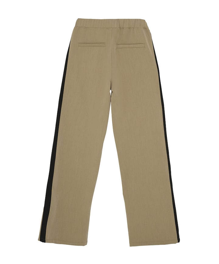 Wide Stripe broek beige