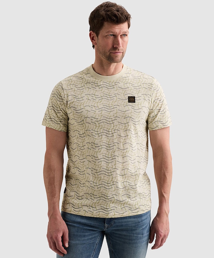 Heren T-shirt ecru