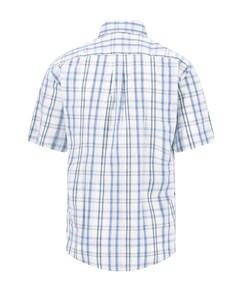 Heren overhemd korte mouw groen