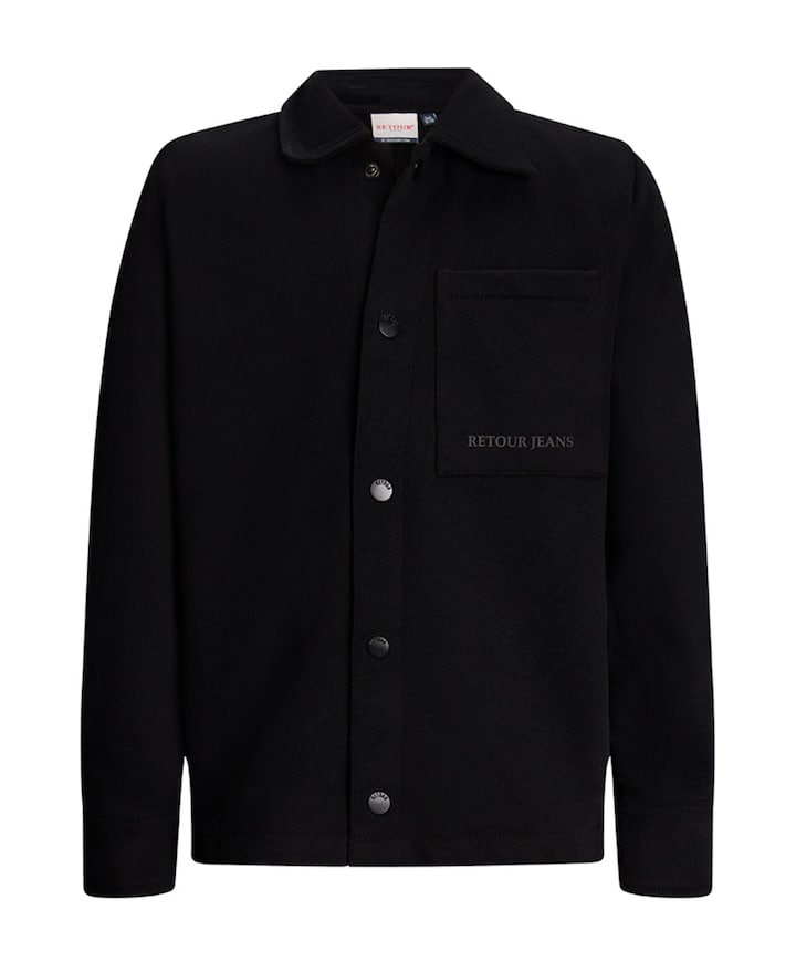 Overhemd lange mouw zwart