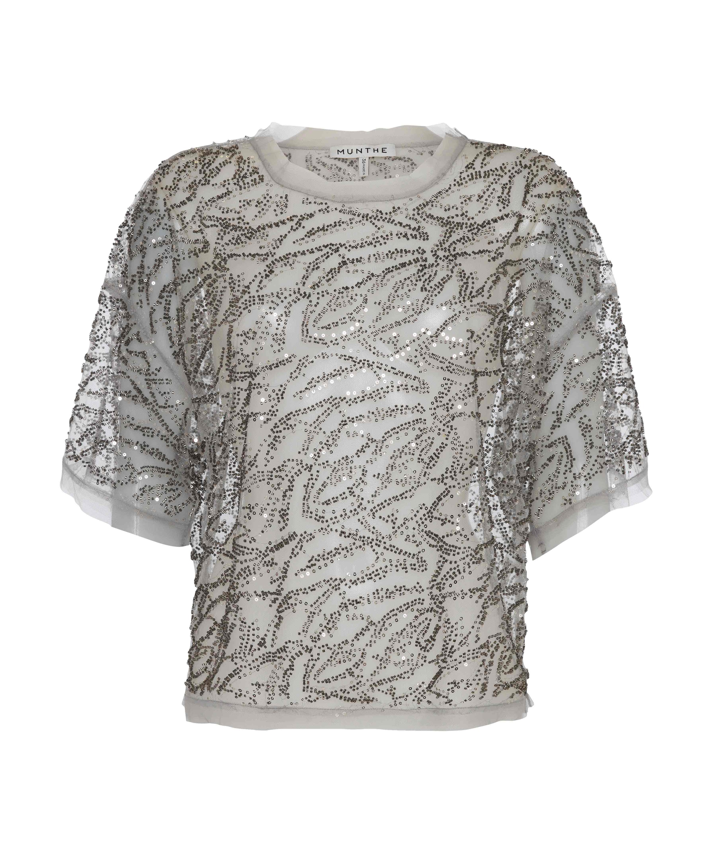 Dames top grijs