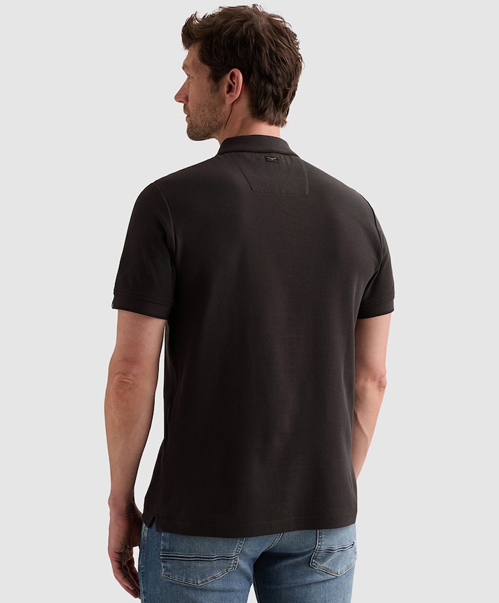 Heren polo blauw