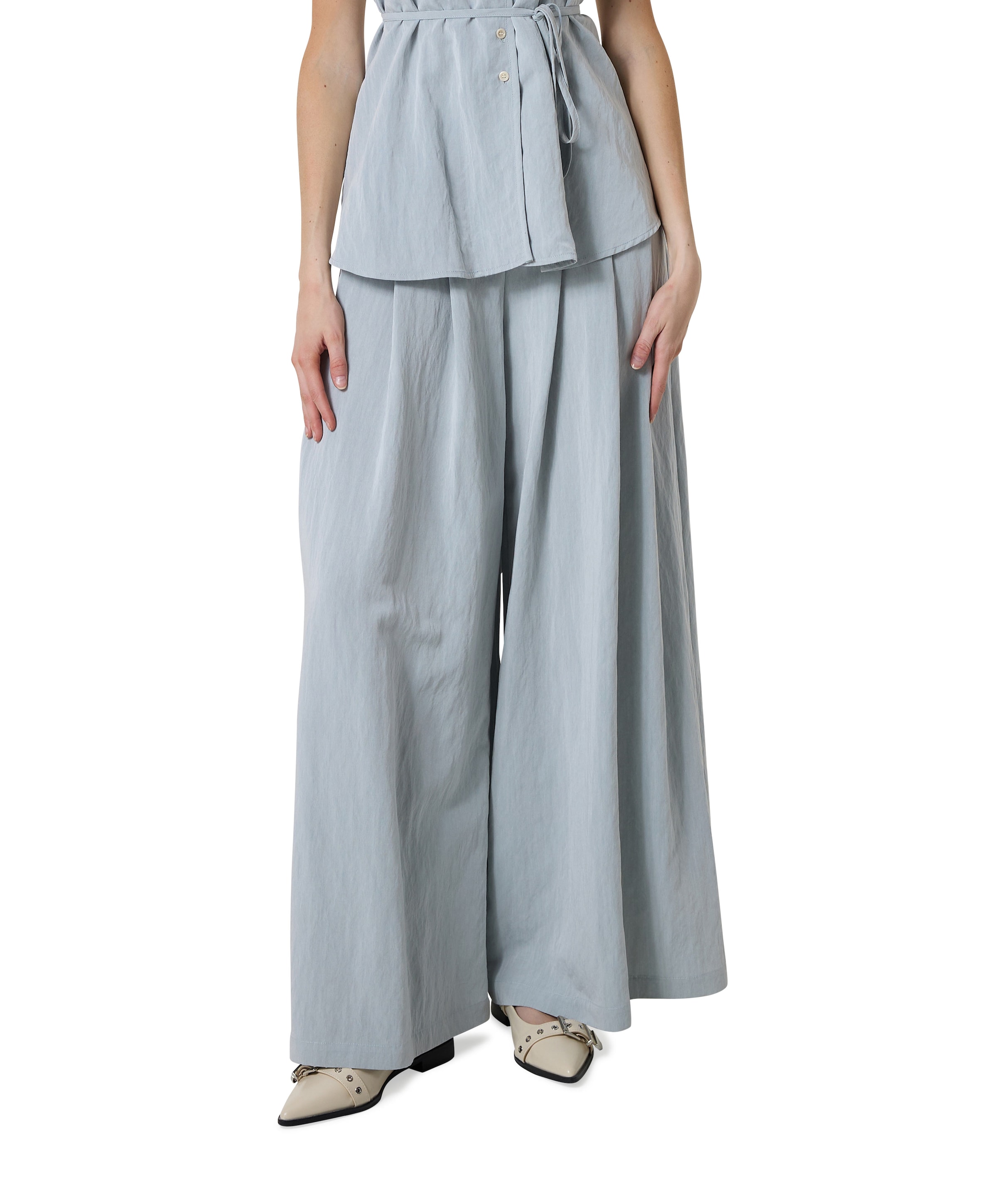 dames pantalon blauw