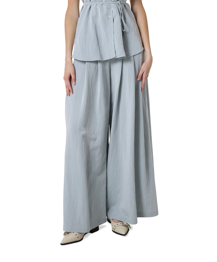 dames pantalon blauw