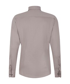 Heren overhemd lange mouw beige
