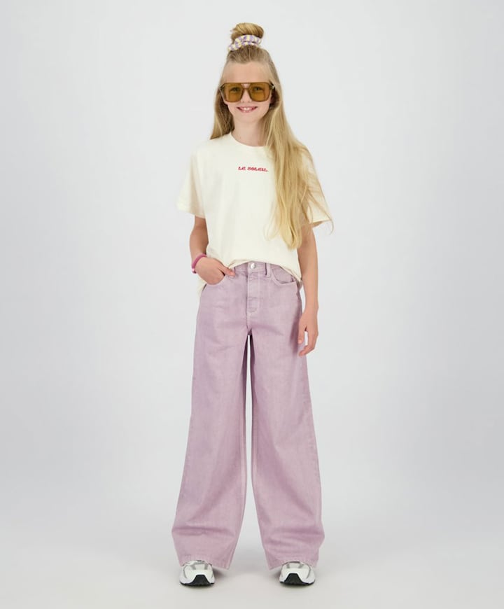 Meisjes T-shirt beige