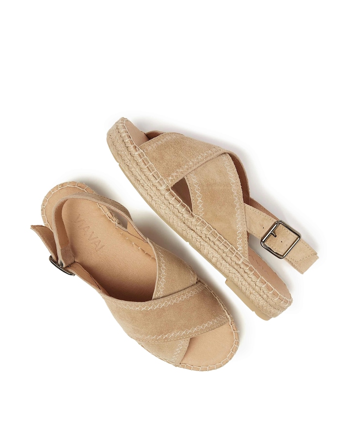 Mondi Sun dames sandalets beige