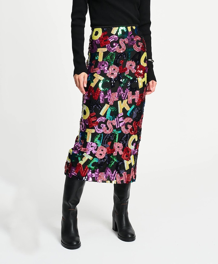 Dames rok multicolor