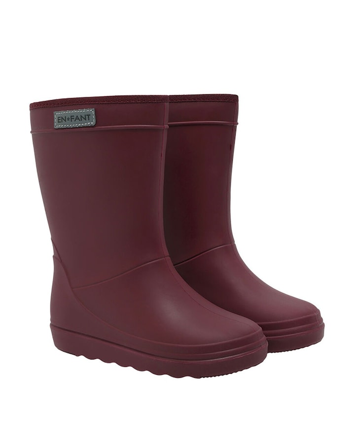 Thermo Boots Solid uniseks regenlaarzen  bordeaux
