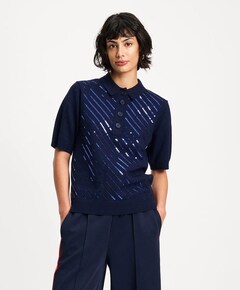 Dames polo blauw