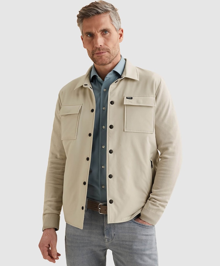 Heren vest beige