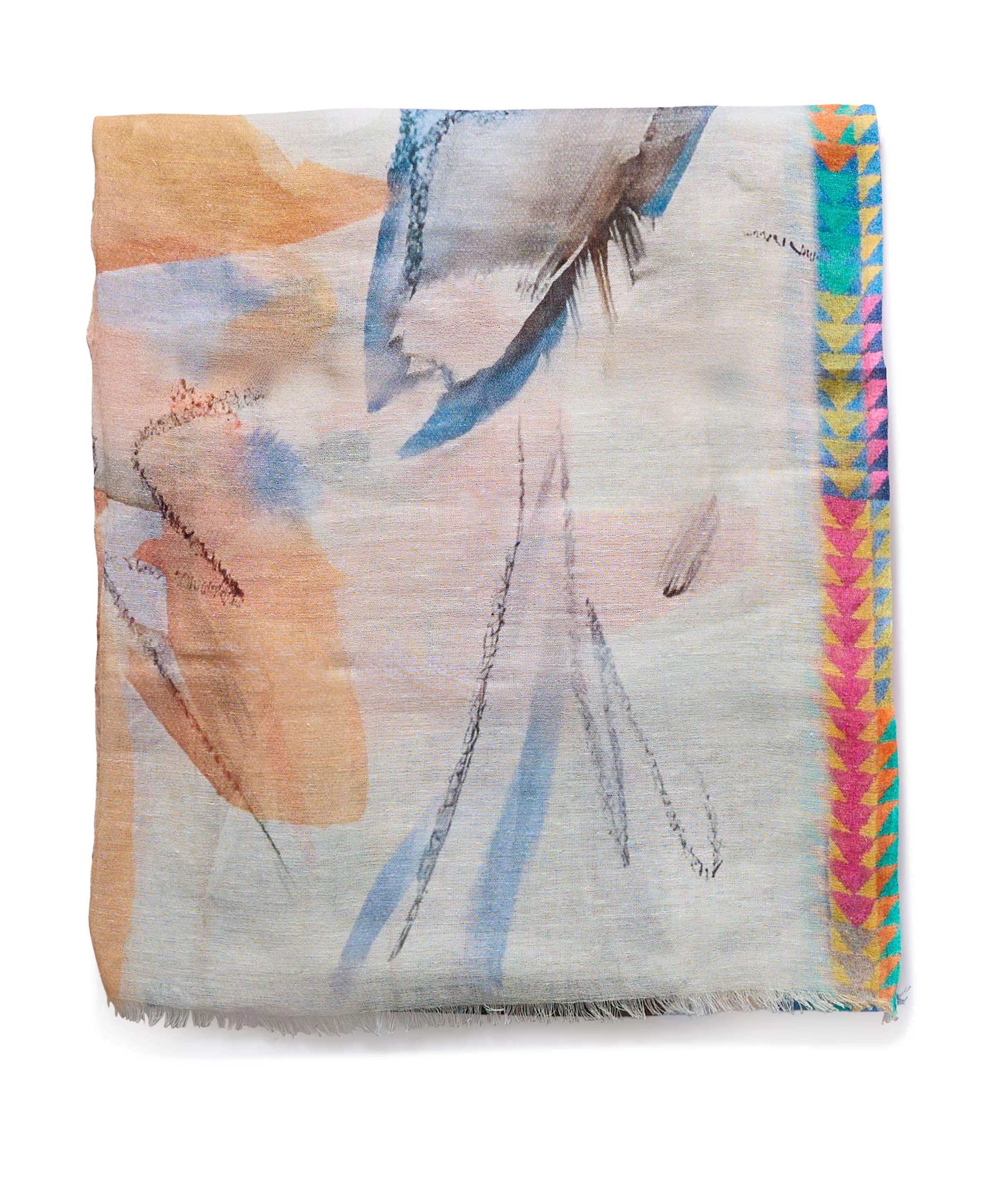 Dames sjaal multicolor