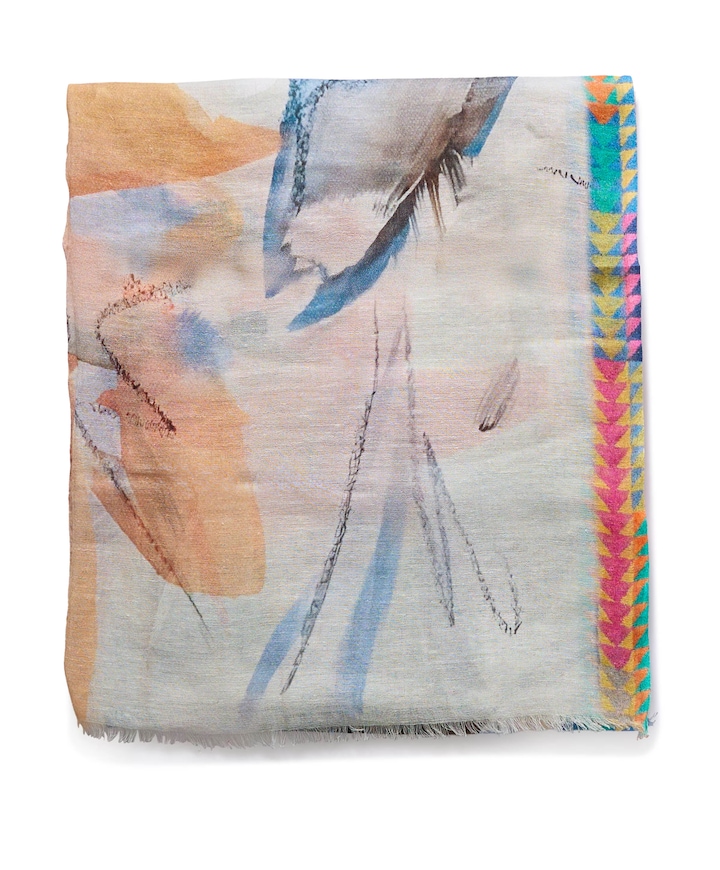 Dames sjaal multicolor