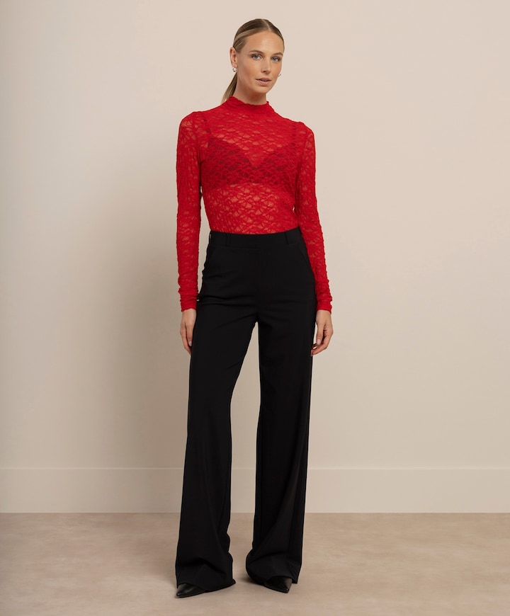 Dames top rood