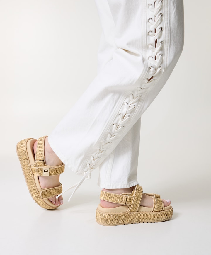 Bigmona dames sandalen beige