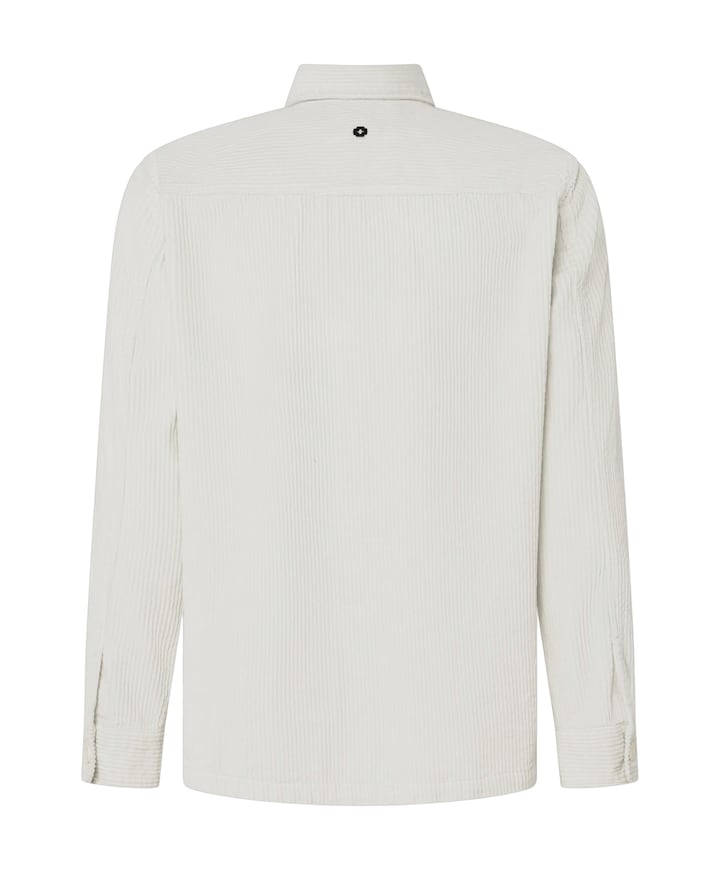 Heren overhemd lange mouw grijs