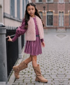 Meisjes bodywarmer roze