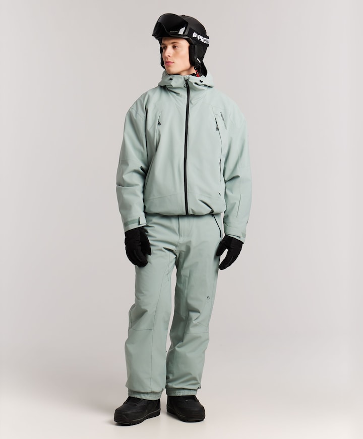 Heren ski-jas grijs