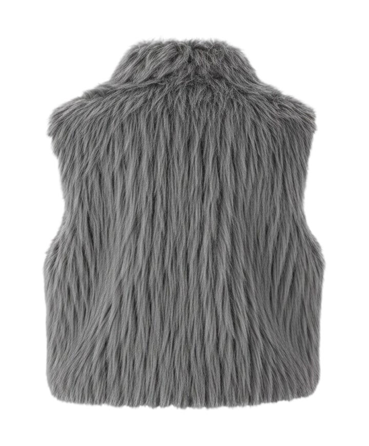 Dames gilet grijs