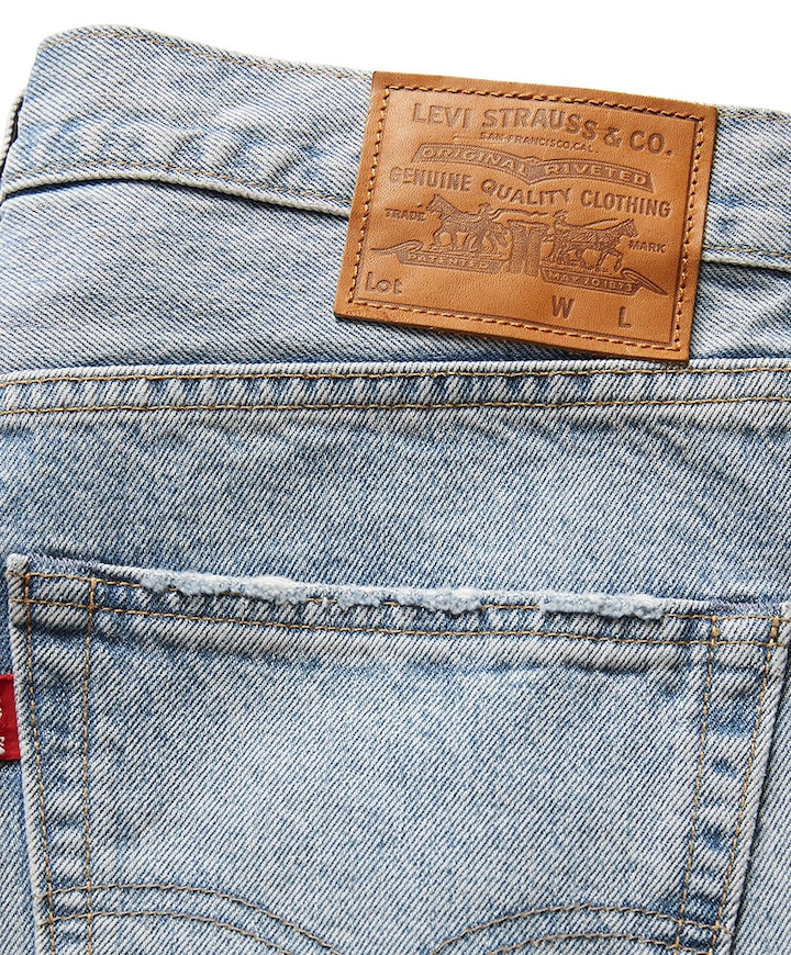 568 Loose straight heren jeans blauw