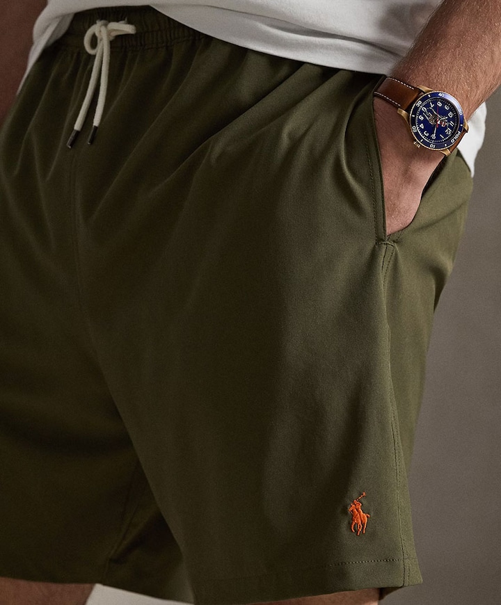 Woven Trunk Swim Bottom heren zwembroek groen