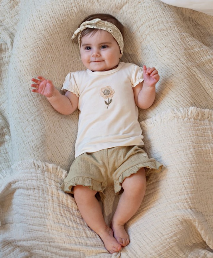 Meisjes T-shirt ecru