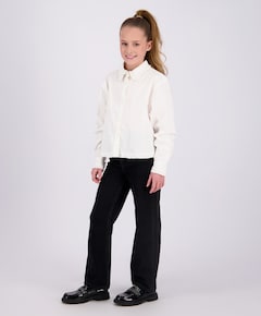 Meisjes blouse lange mouw wit