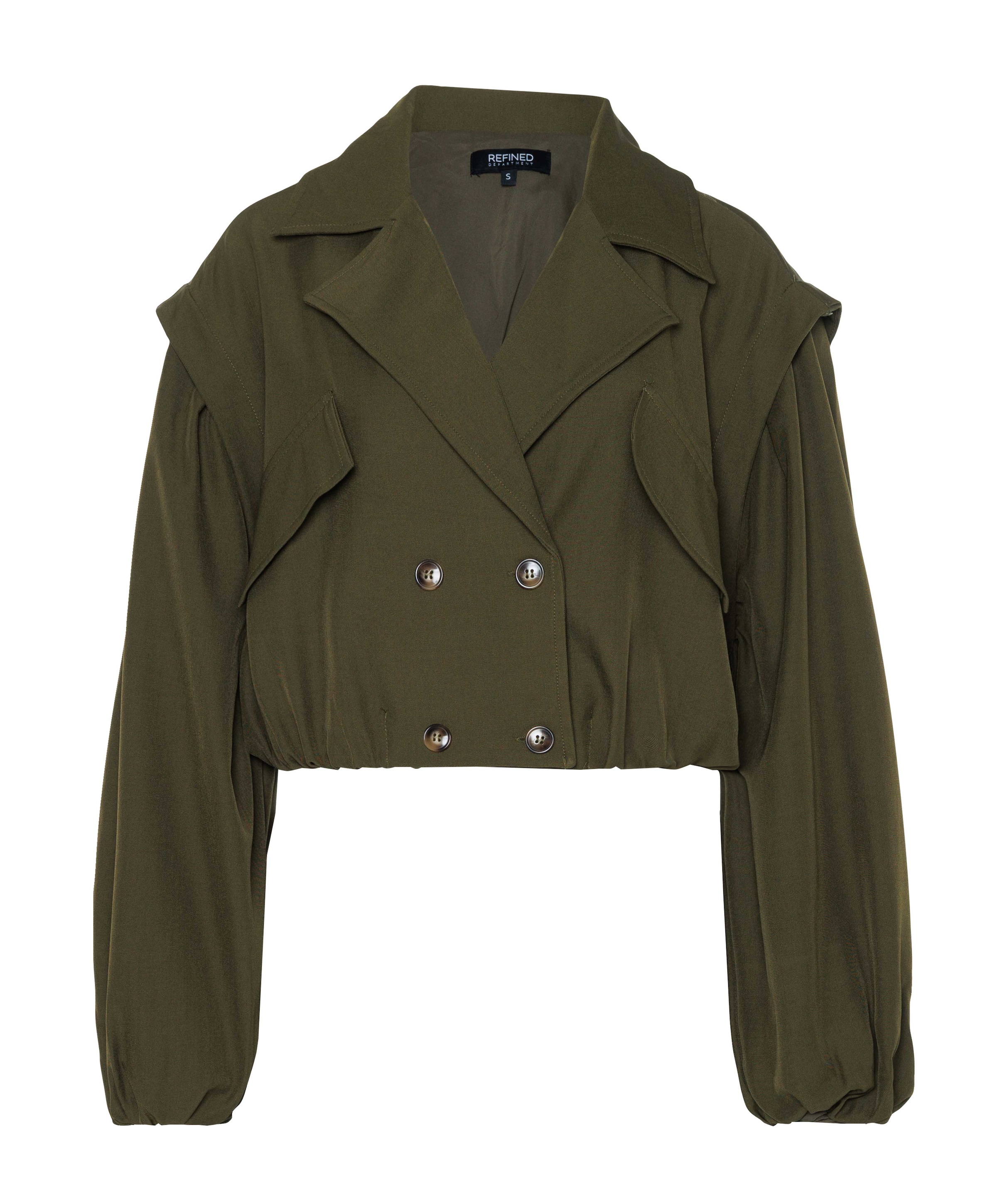 Dames jas groen