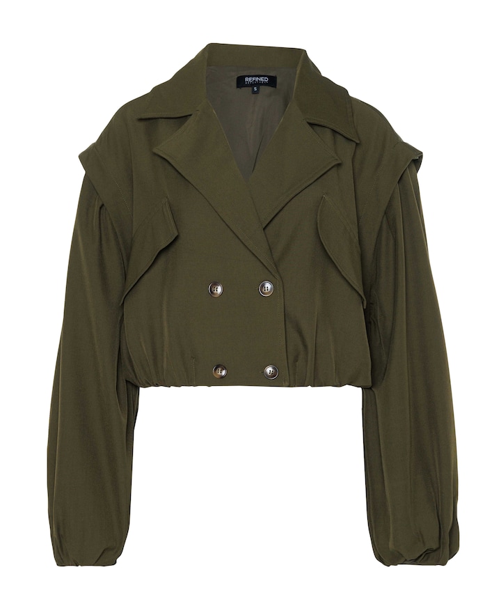 Dames jas groen