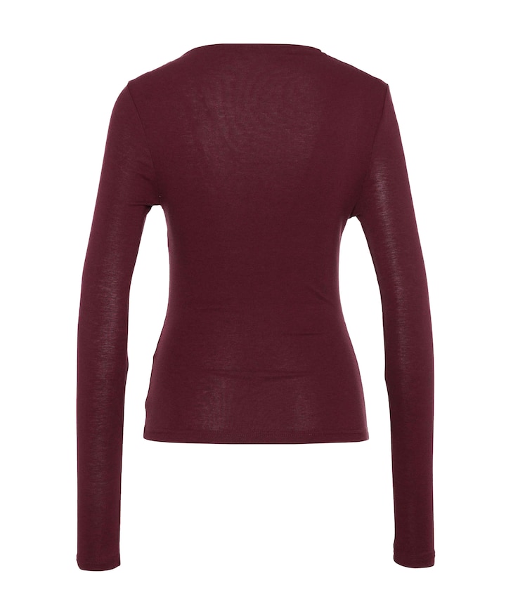 Dames longsleeve bordeaux