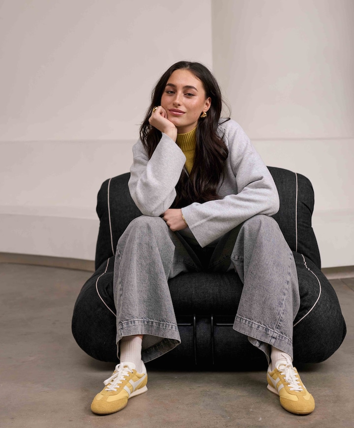 Sprinter dames sneakers geel