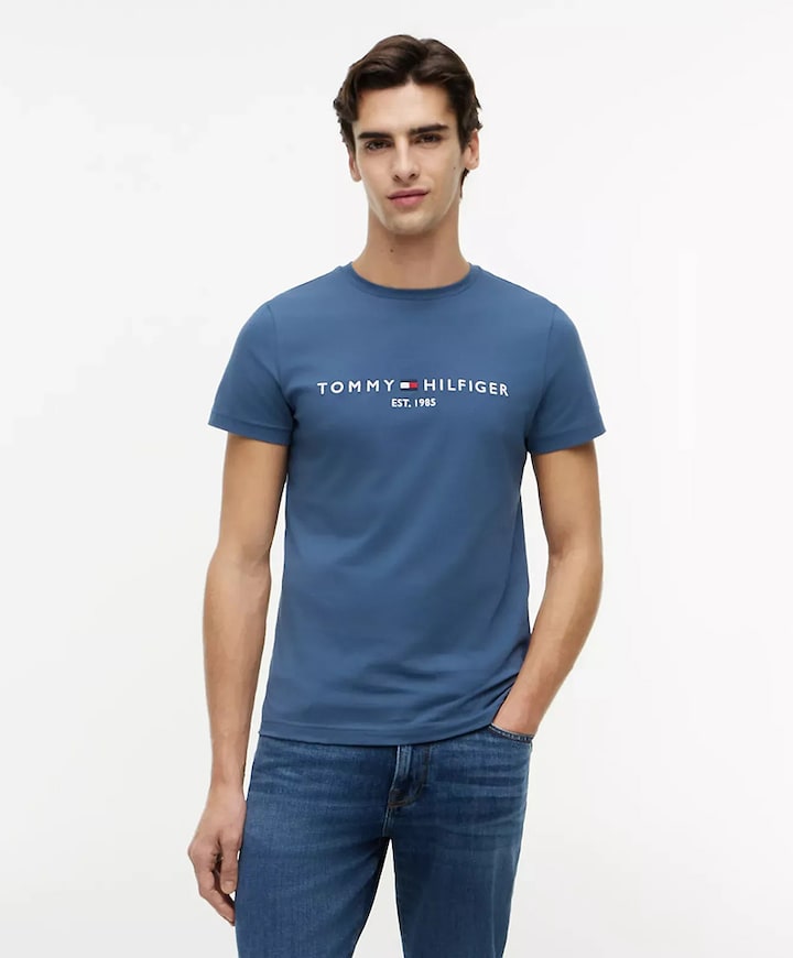 Heren T-shirt blauw