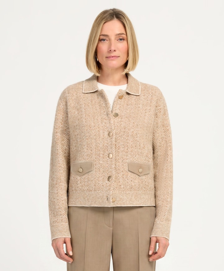 Dames vest beige