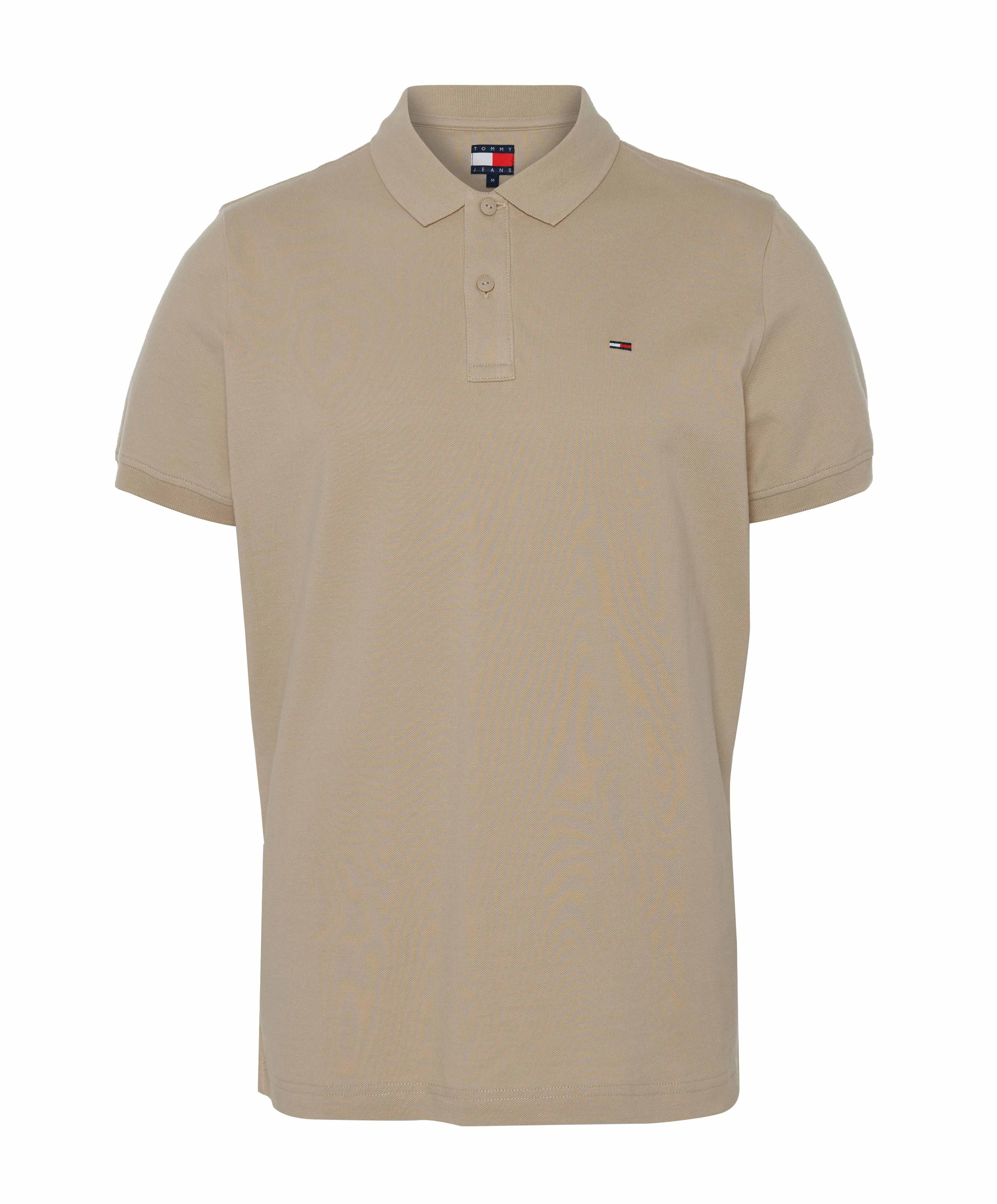 Heren polo beige