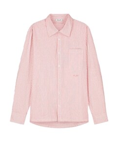 Heren overhemd lange mouw oranje