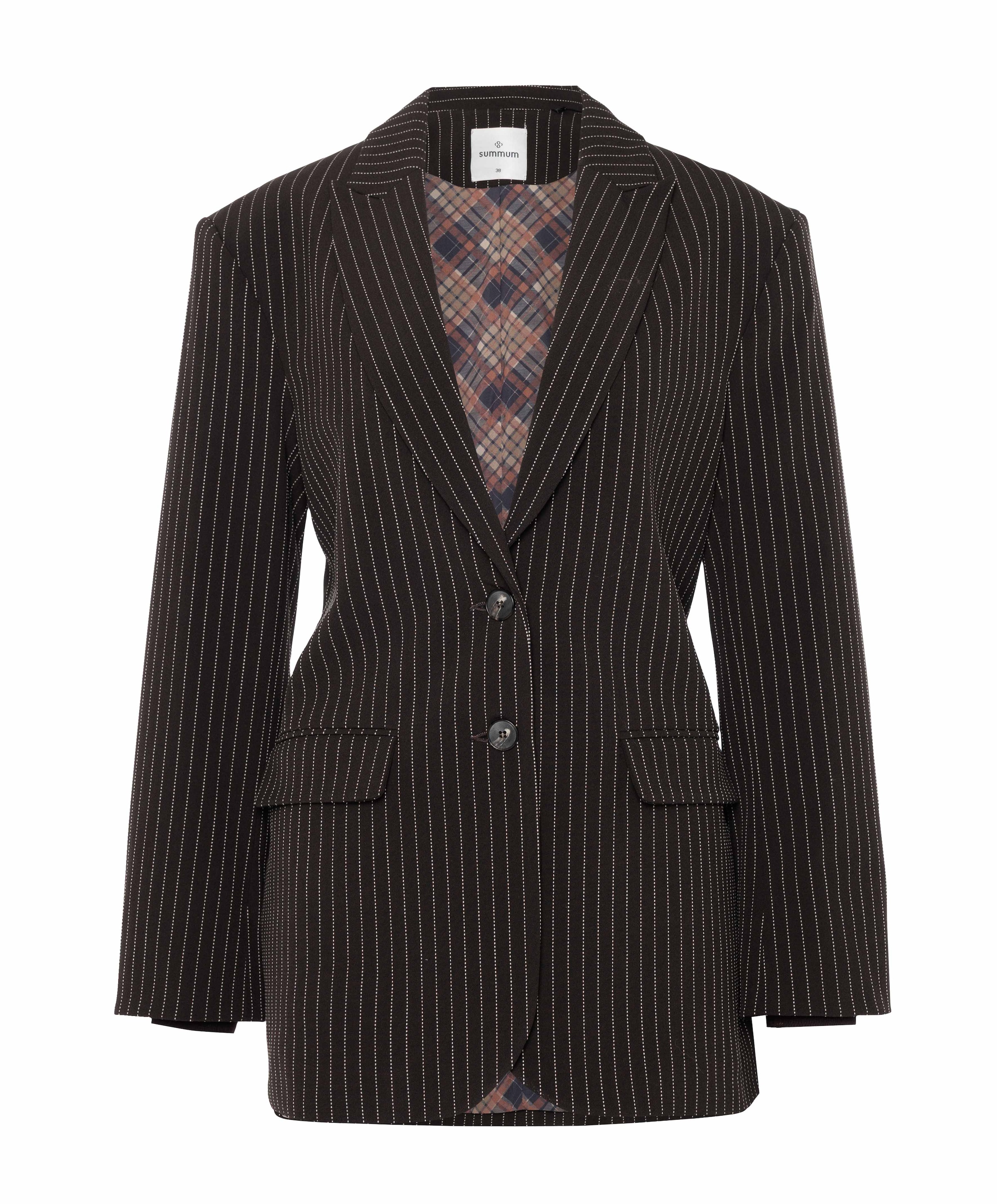 Dames blazer bruin
