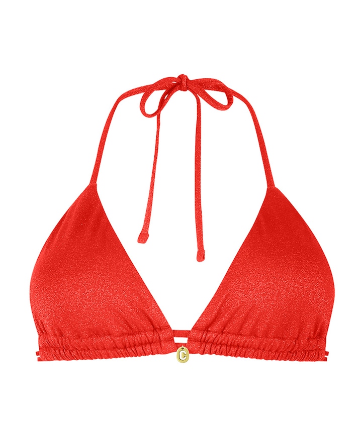 Dames bikinitop rood