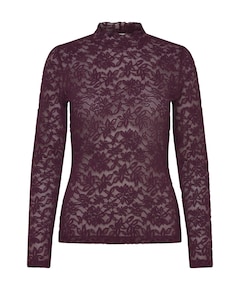 Dames longsleeve bordeaux