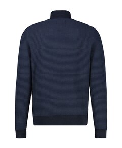 Heren trui met rits blauw