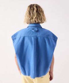 Dames blouse blauw