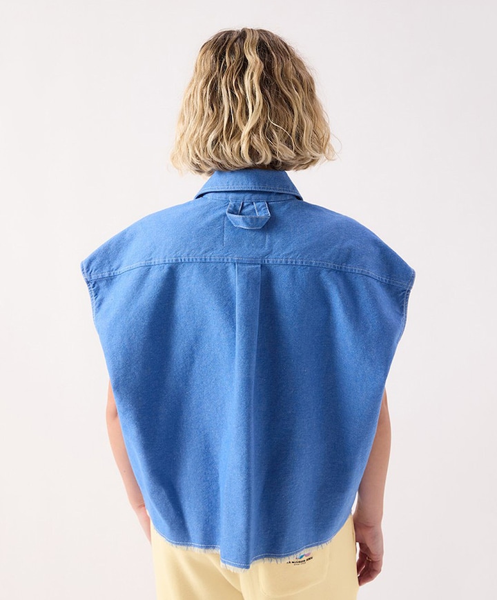Dames blouse blauw