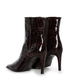 dames enkellaarzen bruin