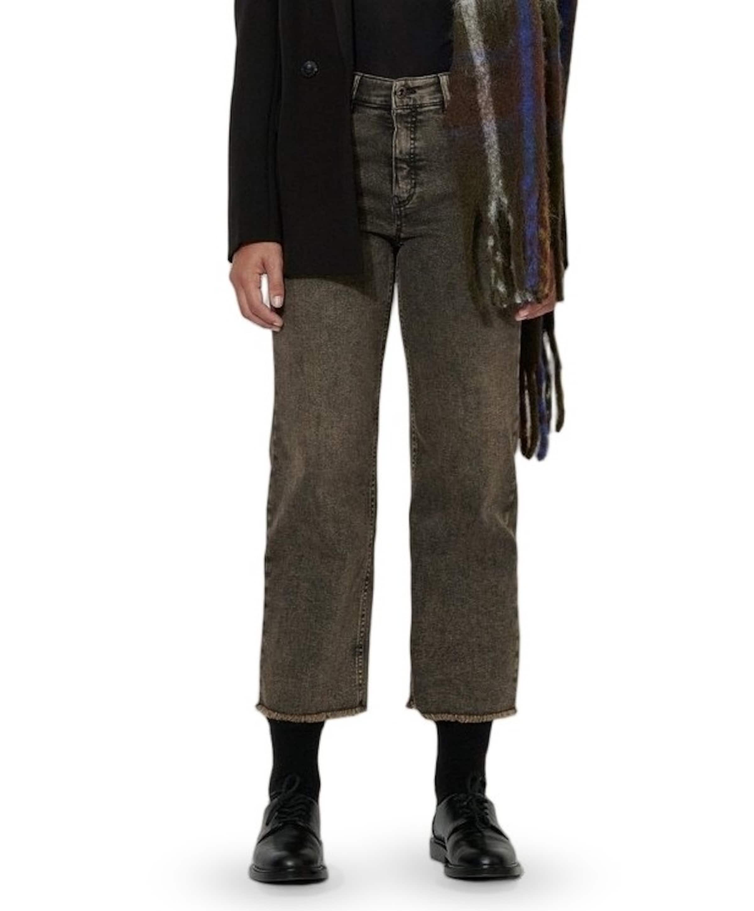 Audrey Straight Pocket dames jeans grijs