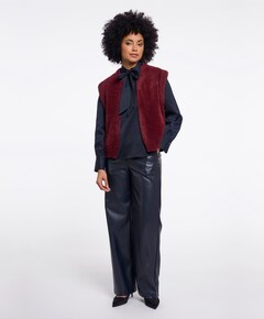 Dames gilet rood