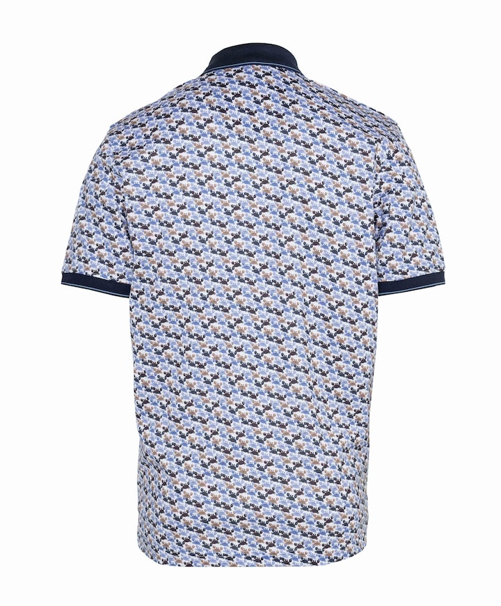 Heren polo blauw