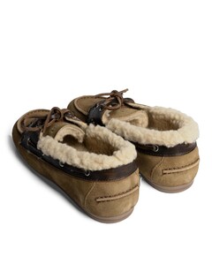 dames mocassins bruin