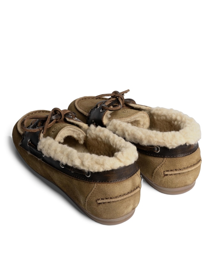 dames mocassins bruin