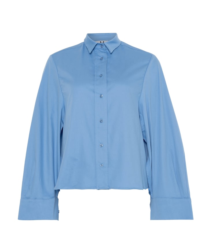 Dames blouse blauw