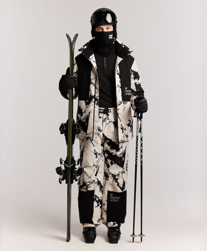 Heren ski-jas ecru